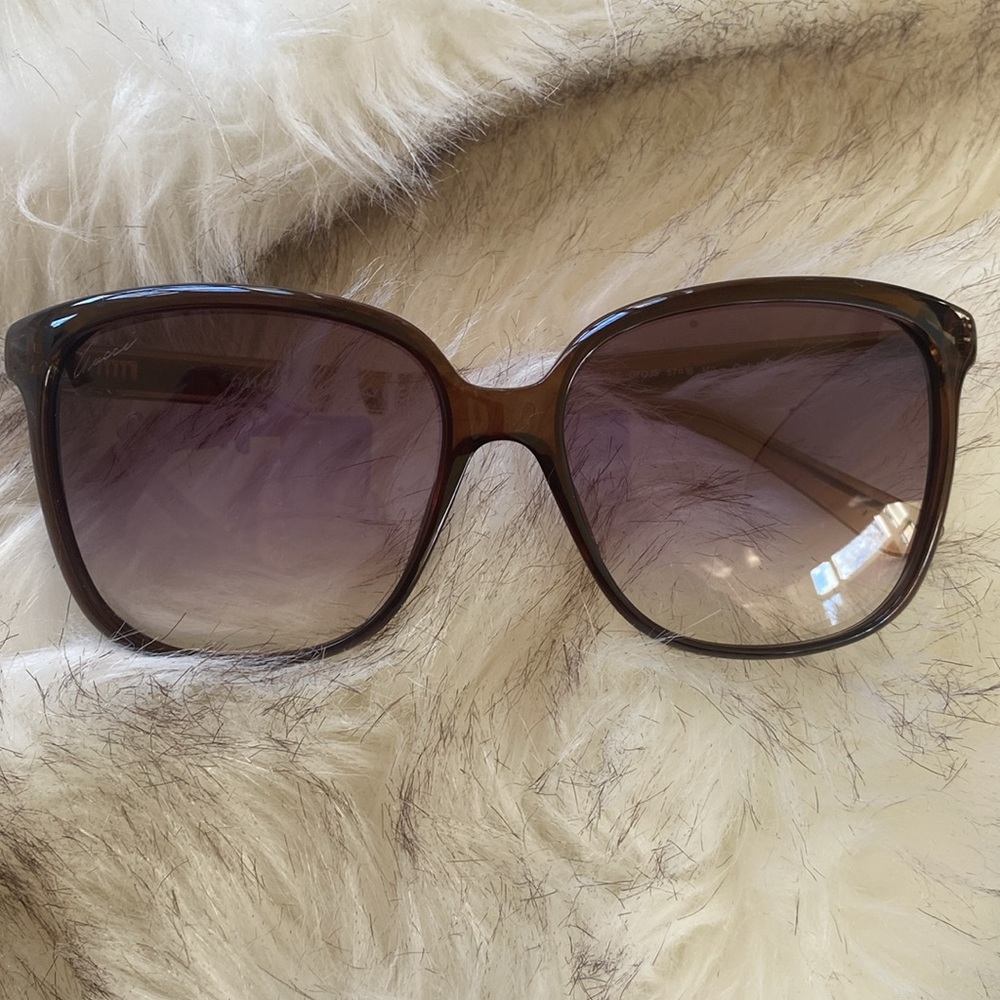 GUCCI Square Frame Oversized Sunglasses GG3696/S Brown